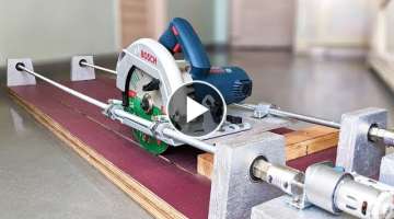 How to Make a Motorized Sliding Saw at home