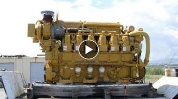 Cold Starting Up CATERPILLAR Engines and Cool Sound