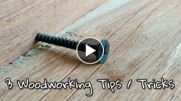 3 Amazing Woodworking Tricks / Tips..