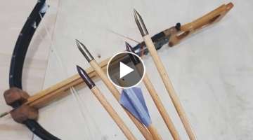 How to Make Crossbow Bolts - Steel Tip Wooden Shaft
