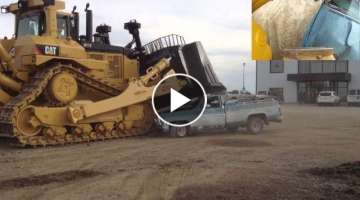 Caterpillar D11T Bulldozer Car Crush