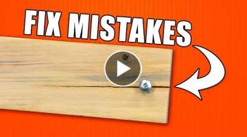 How to Fix Woodworking Mistakes - Episode 1
