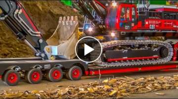RC Truck Excavator transport! Stunning R/C ACTION!