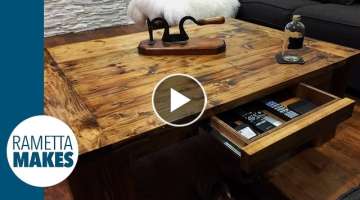 How to Build a Coffee Table // DIY