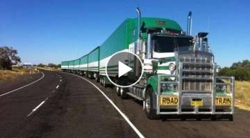 ROAD TRAINS - AUSTRALIAN ROAD TRAINS | THE LONGEST TRUCKS IN THE WORLD