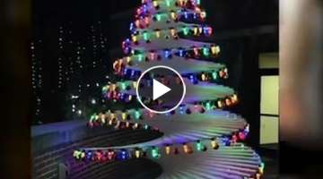 how to make your own Amazing christmas tree - navidad arbol