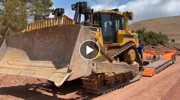Loading And Transporting The Caterpillar D8T Bulldozer - Sotiriadis/Labrianidis Mining Works