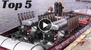 TOP 5 Big engines in small Boats [inboard open boat]