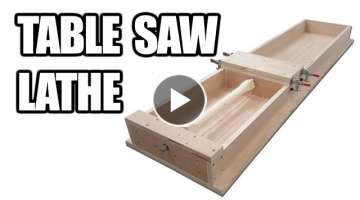 How to Build a Table Saw Lathe (Tenoner / Dowel Maker)