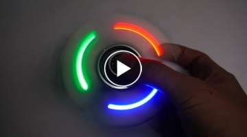 How To Make A LED Hand Spinner - Fidget Toy