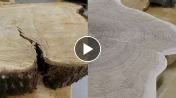 How to repair a crack in a wood slab