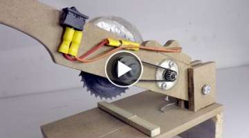 Homemade 12v Powerful Miter saw - Güçlü Gönye Testere Yapımı