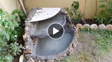 Homemade Simple Concrete-Stone Small Fountain!