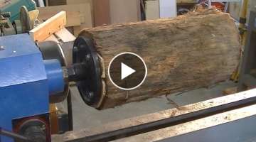 167 Woodturning a $150 table lamp from a $0 20 log