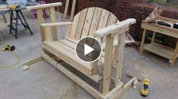 How to build a porch swing glider.